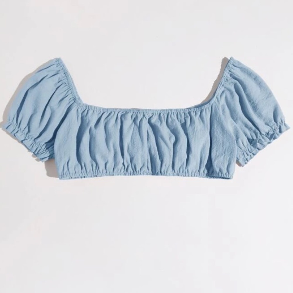 Solid Knit Front Top, Shein